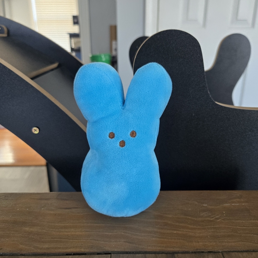 Blue Plush Peeps Easter Bunny Toy